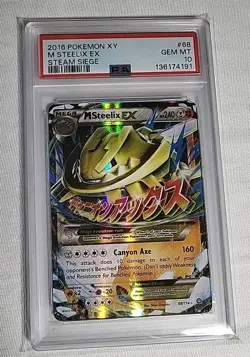Pokemon M Steelix EX 68/114 XY - Steam Siege PSA GEM MINT 10 - Image 1