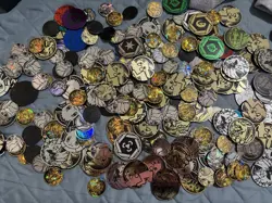 Pokemon Coin Lot of 50 , Official Pokemon TCG Coins Jumbo & Small - Image 2