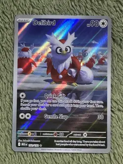 Delibird 152/132 Me01: Mega Evolution Holo Free Shipping Pokemon - Image 1