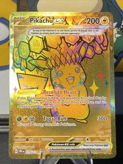 Pokemon TCG Pikachu ex 179/131 Sv: Prismatic Evolutions Hyper Rare Holo - Image 1