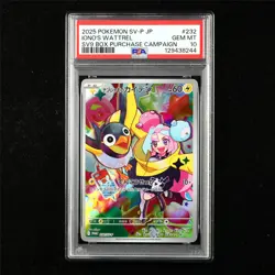 PSA 10 GEM MT 2025 Pokemon JPN Iono's Wattrel 232/SV-P Promo - Image 1