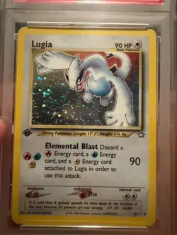 2000 POKEMON NEO GENESIS 1ST EDITION 9 LUGIA-HOLO PSA 7 Great Condition - Image 2