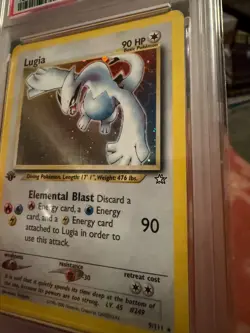 2000 POKEMON NEO GENESIS 1ST EDITION 9 LUGIA-HOLO PSA 7 Great Condition - Image 3