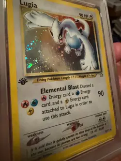2000 POKEMON NEO GENESIS 1ST EDITION 9 LUGIA-HOLO PSA 7 Great Condition - Image 4