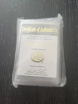 Pokemon Pikachu #25 23 karat gold Plated Special Edition With Coa - Image 1