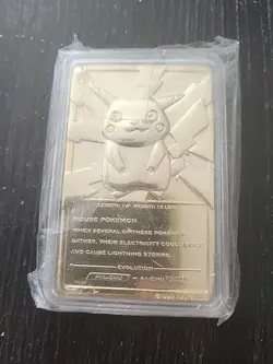 Pokemon Pikachu #25 23 karat gold Plated Special Edition With Coa - Image 2