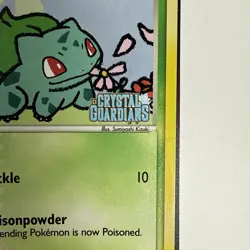 Pokemon TCG Bulbasaur 45/100 Crystal Guardians Reverse Holo Stamped - Image 4
