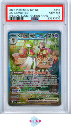 GARDEVOIR EX SPECI4L ILL RARE POKEMON GER SVI SCARLET & VIOLET 2023 245 PSA 10 - Image 1