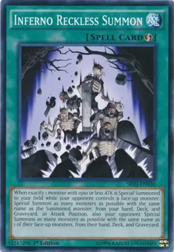 Inferno Reckless Summon - SR03-EN030 - Common - 1st Edition - Lightly Played - Image 1