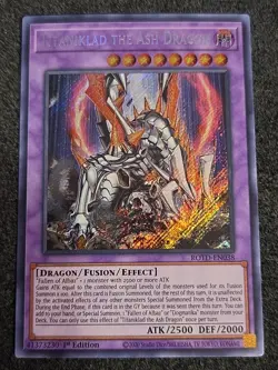 Titaniklad The Ash Dragon Secret Rare ROTD EN038 LP - Image 1