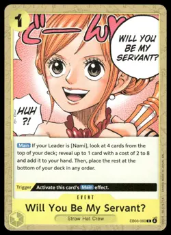 One Piece Extra Booster: Heroines Edition #EB03-060 Will You Be My ServantU - Image 1