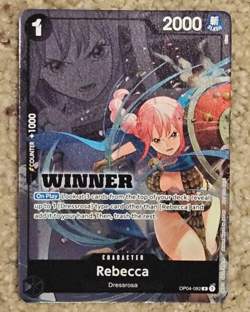 Rebecca Winner Pack 2025 Vol. 2 One Piece Foil Promo OP04-092 English NM/M - Image 1