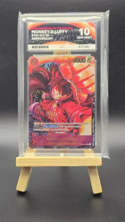 One Piece TCG Monkey.D.Luffy Alt Art ST01-012 Awakening of the New Era - ACE 10 - Image 1