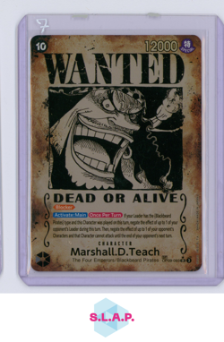 MARSHALL D. TEACH ONE PIECE OP09-093 2024 OP09 WANTED ALTERNATE ART ENGLISH - Image 1