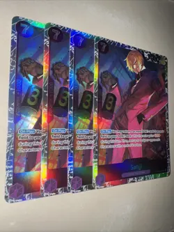 Sanji OP09-065 SR X4 Playset Emperors in the New World One Piece TCG English CCG - Image 2