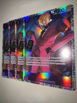 Sanji OP09-065 SR X4 Playset Emperors in the New World One Piece TCG English CCG - Image 3