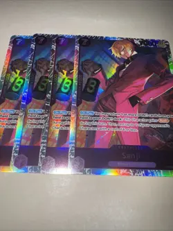 Sanji OP09-065 SR X4 Playset Emperors in the New World One Piece TCG English CCG - Image 4