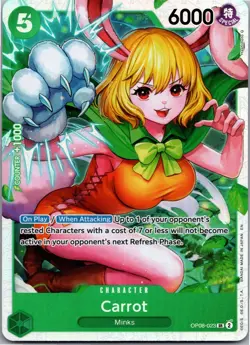 OP08-023 Carrot SR Two-Legend One-Piece CCG Two Legends English NM - Image 1