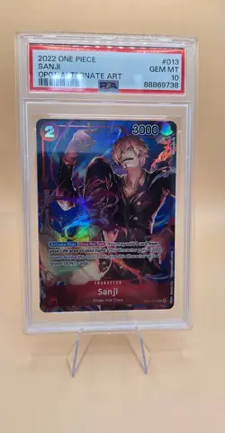 2022 One Piece OP01 Sanji Alternate Art #013 PSA 10 Gem Mint - Image 1