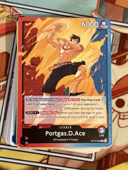 One Piece CCG Ace Red/blue Fully Built Deck Whitebeard Pirates - Image 1