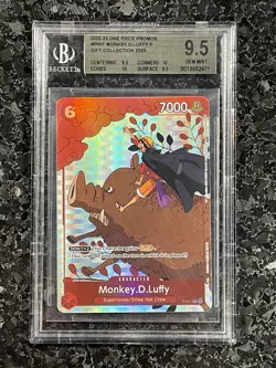 Monkey.D.Luffy (Gift Collection 2023) P-001 One Piece Promotion Cards BGS 9.5 - Image 1