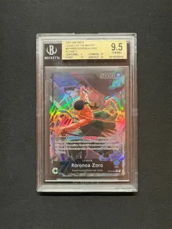 One Piece | 2025 Legacy of the Master | Roronoa Zoro OP12-020 Alt Art | BGS 9.5 - Image 1