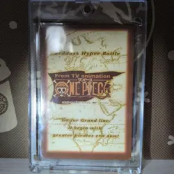 One Piece Carddass Hyper Battle C01 Luffy Foil 1999 Japanese Bandai Vintage VG - Image 2