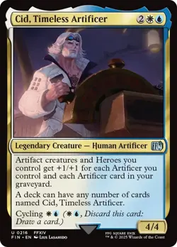 Cid, Timeless Artificer (216) FOIL Final Fantasy PLD Uncommon CARD ABUGames - Image 1