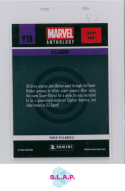 U.S.AGENT PANINI Y10 MARVEL ANTHOLOGY LEGACY CARD 2025 ENGLISH - Image 2