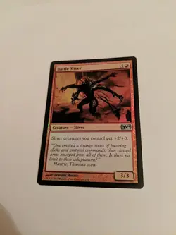 Battle Sliver FOIL Magic 2014 M14 Red Uncommon MAGIC MTG 128 Card - Image 1
