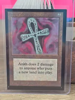 1993 ANKH OF MISHRA Magic the Gathering Collector's Edition CE MTG Sharp Corners - Image 1