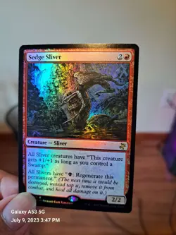 Mtg Time Spiral Remastered Sedge Sliver Foil Rare - Image 1