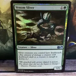 Venom Sliver 205 Core Set 2015 (M15) FOIL MTG TCG CARD LP - Image 1