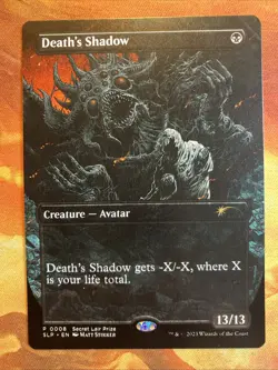 MTG Borderless Death's Shadow Secret Lair Promo Near-Mint!! - Image 1