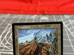 Vintage 1997 MTG Tempest Wasteland Card NM - Image 5