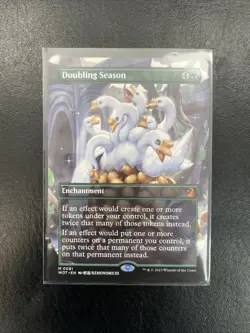 MTG- Doubling Season - Anime Borderless Wilds of Eldrain -Non Foil - WOT 0081 - Image 1