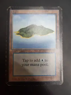 ALPHA Island, Original Basic Land, Oldschool Rare Magic Mtg Karten Sammlung - Image 1