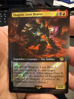 Shagrat, Loot Bearer (Extended Art) (Surge Foil) Lord of the Rings NM 783 - Image 1