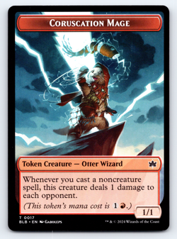 Coruscation mage Token Nonfoil - Bloomburrow MTG - Image 1