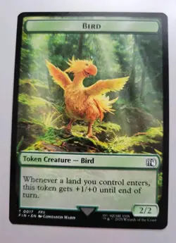 MTG - Final Fantasy: Bird (0017) Wizard (0015) - Token - Near Mint - Image 1