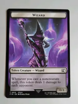 MTG - Final Fantasy: Hero (0004) Wizard (0015) - Token - Near Mint - Image 2