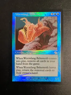 MTG - Wormfang Behemoth FOIL Judgment - Rare LP/NM - Image 1