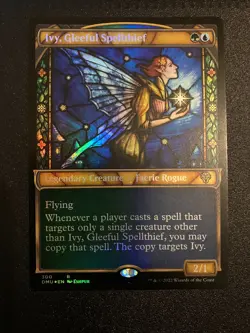 MTG Ivy, Gleeful Spellthief (Showcase Textured) [Dominaria United, Near Mint] - Image 1