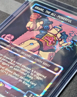 Krang, the All-Powerful (Surge Foil) - Borderless | Pixel - MTG Commander: TMNT - Image 3