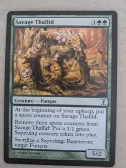 MTG Savage Thallid Time Spiral Regular Common - Image 1