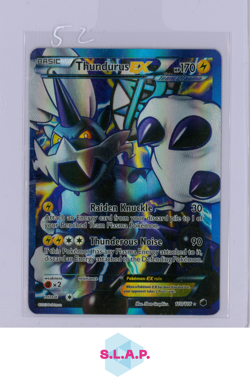 THUNDURUS EX POKEMON 110/116 BLCK & WHT PLASMA FREEZE ULTRA RARE FULL ART ENG - Image 1