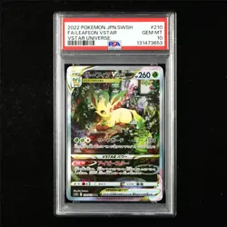 PSA 10 GEM MT 2022 Pokemon JPN Leafeon VSTAR 210/172 SAR - Image 1