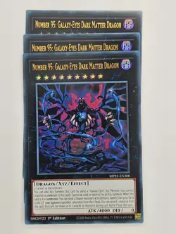 Yu Gi Oh - 3x MP25-EN300 Number 95: Galaxy-Eyes Dark Matter Dragon - Ultra Rare - Image 1