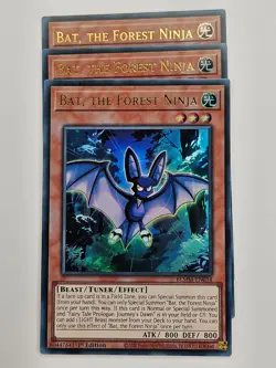 Yu Gi Oh - 3x BLMM-EN034 Bat, The Forest Ninja - Ultra Rare - Image 1