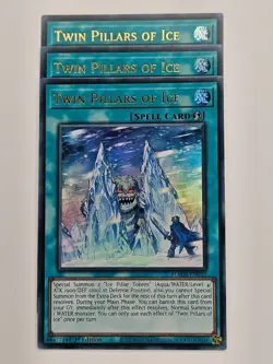 Yu Gi Oh - 3x BLMM-EN032 Twin Pillars Of Ice - Ultra Rare - Image 1